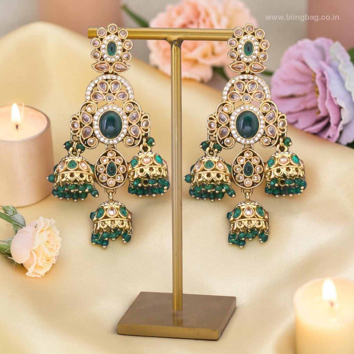 Emerald Prashi Jhumkis