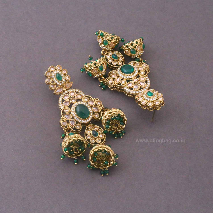 Emerald Prashi Jhumkis