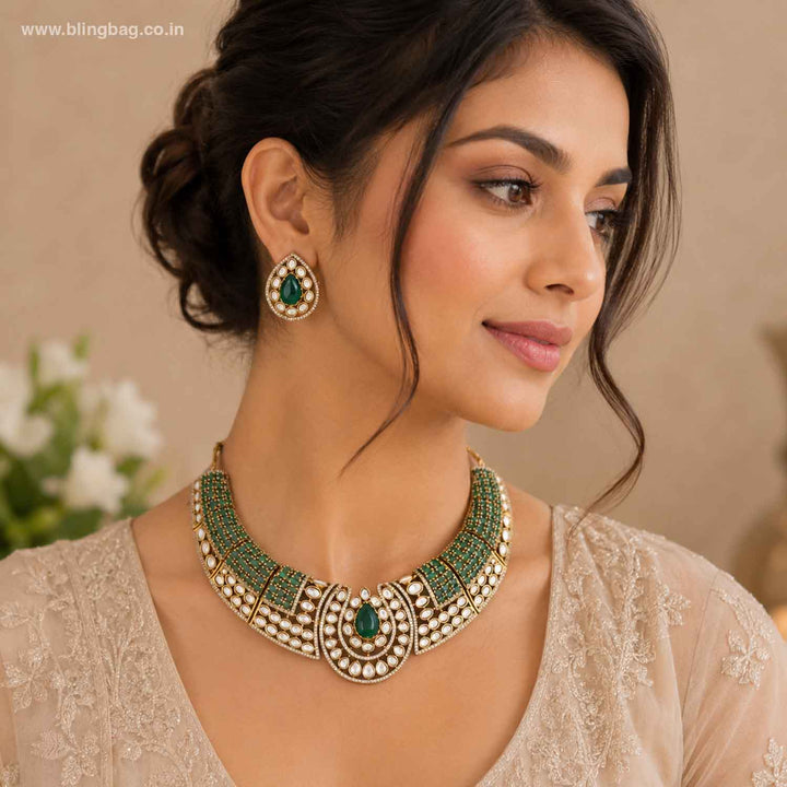 Emerald Pristani Hasli Victorian Jewellery Set- New Arrivals