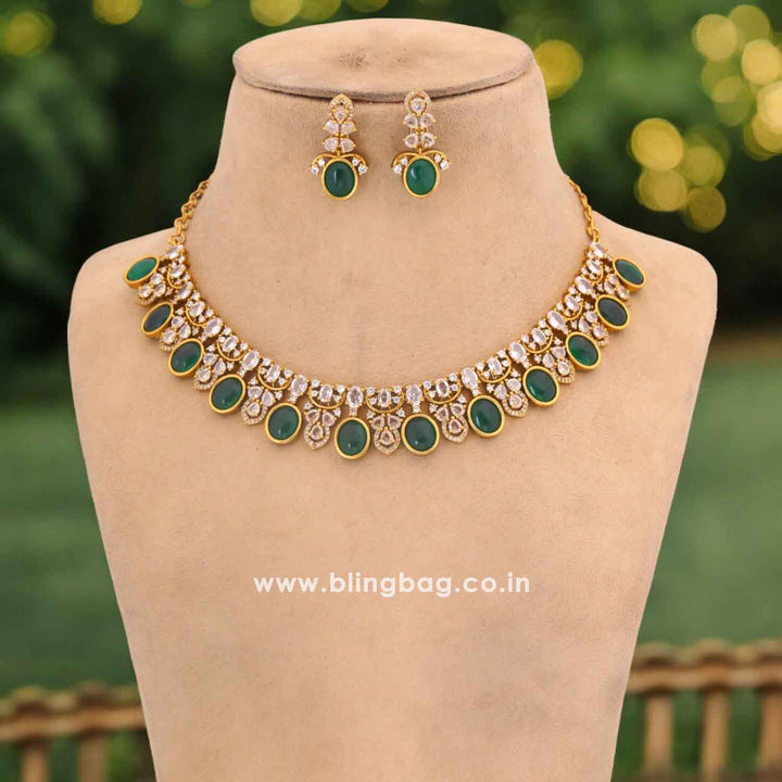 Emerald Rajasi Victorian Jewellery Set - New Arrival