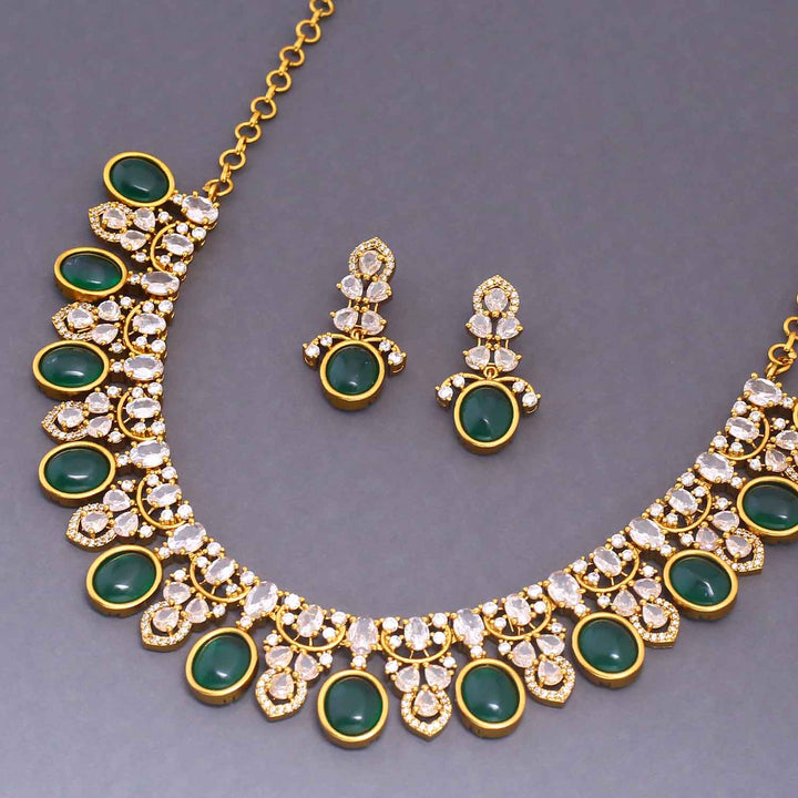 Emerald Rajasi Victorian Jewellery Set - New Arrival
