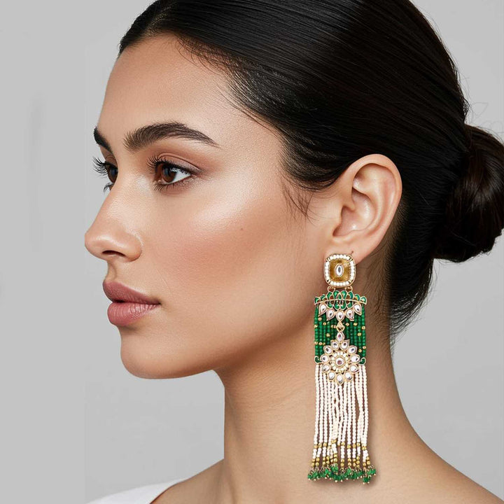 Emerald Reeviya Tassels