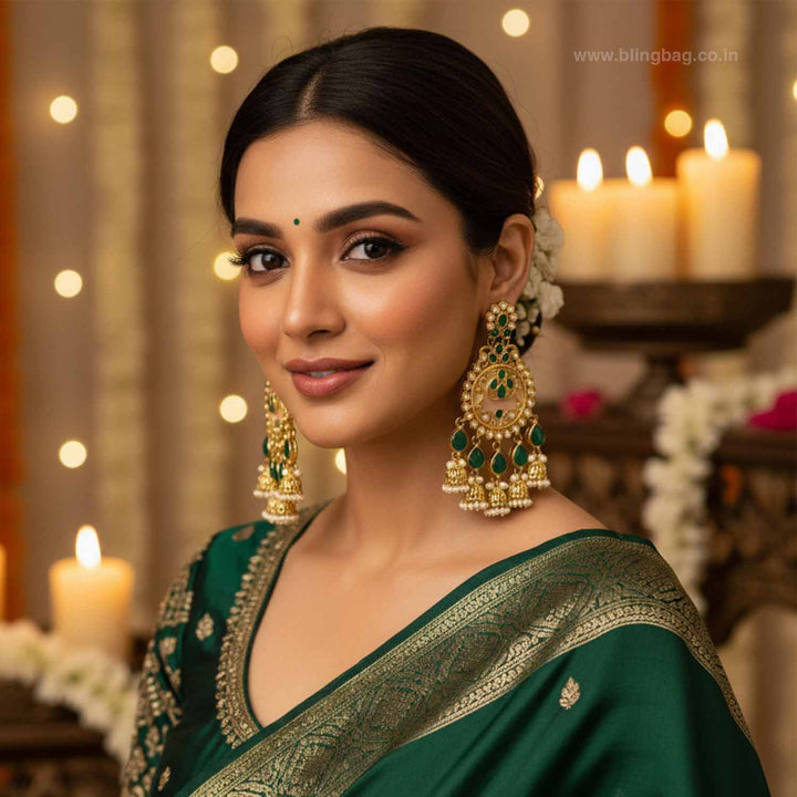 Emerald Riyaini Danglers
