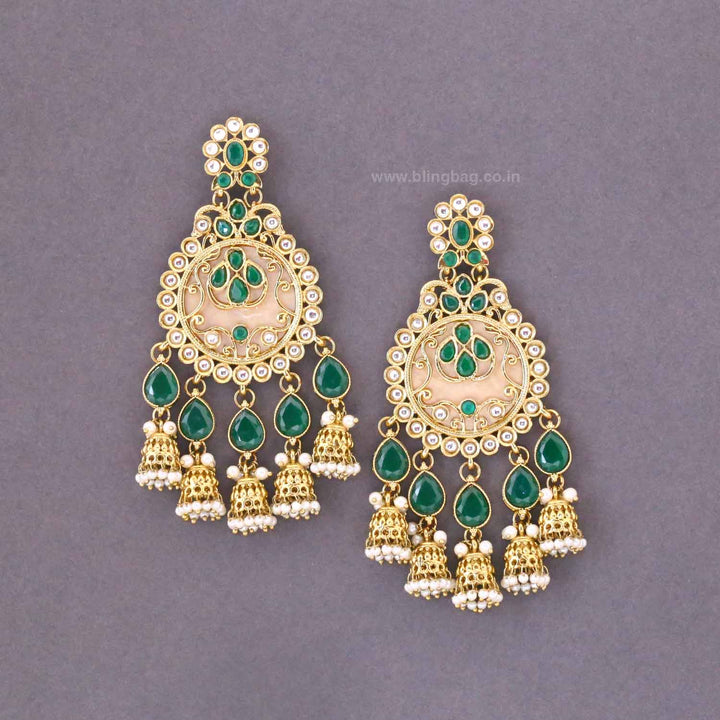 Emerald Riyaini Danglers