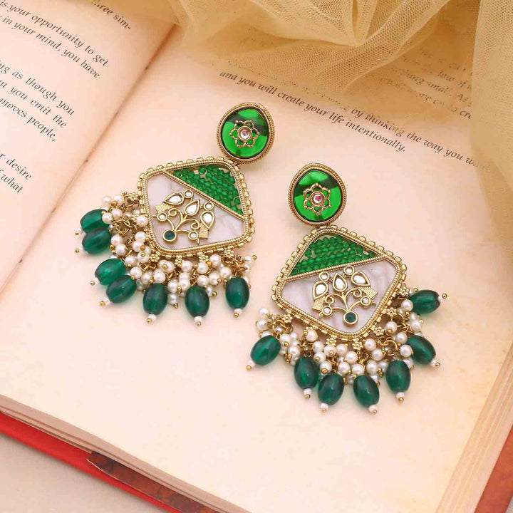 Emerald Shujira Danglers