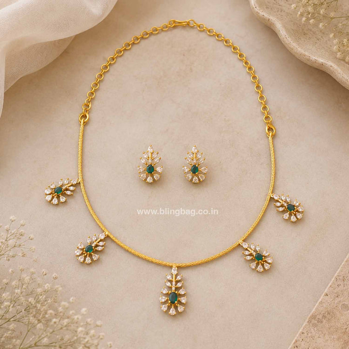 Emerald Suya Antique Jewellery Set - New Arrival