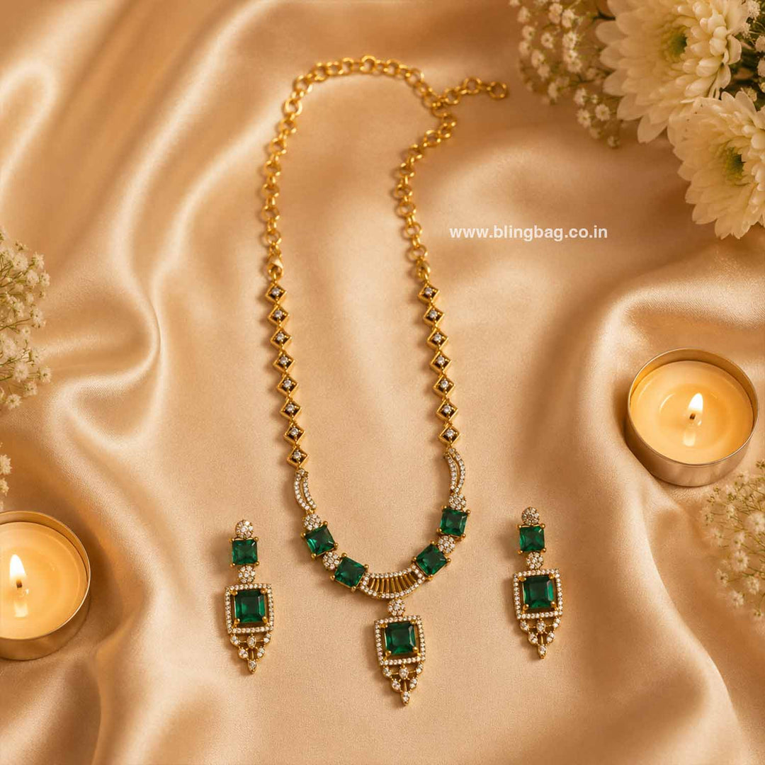 Emerald Tamanna Victorian Jewellery Set- New Arrivals
