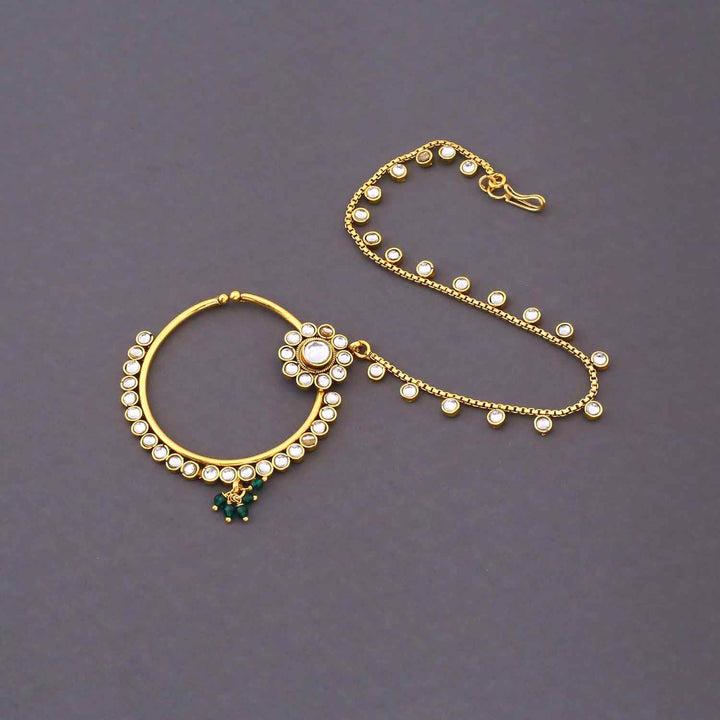 Emerald Tarini Kundan Bridal Jewellery Set
