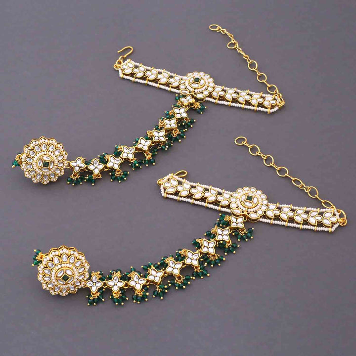 Emerald Tarini Kundan Bridal Jewellery Set