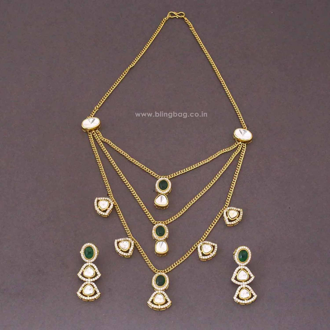 Emerald Thalyn Pendant Set - New Arrival