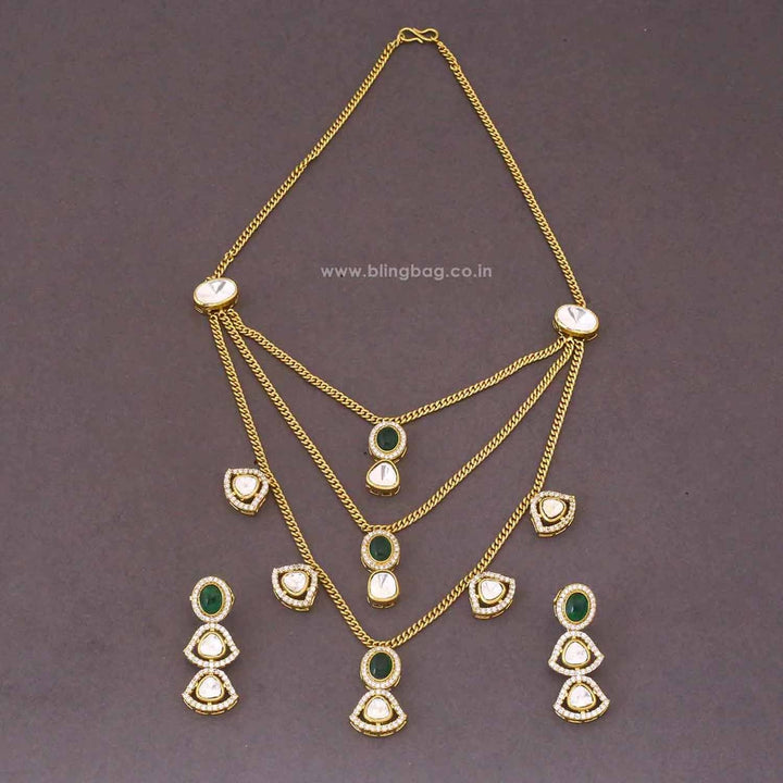 Emerald Thalyn Pendant Set - New Arrival