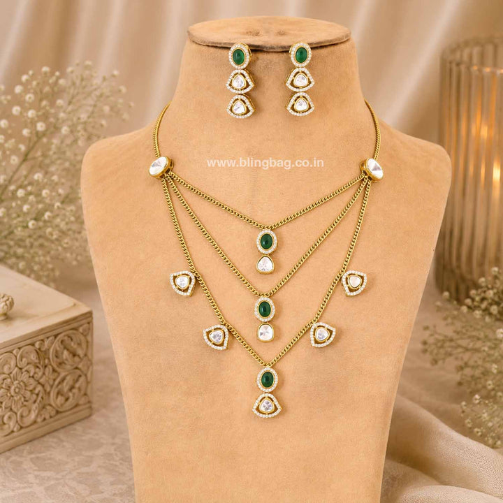 Emerald Thalyn Pendant Set - New Arrival