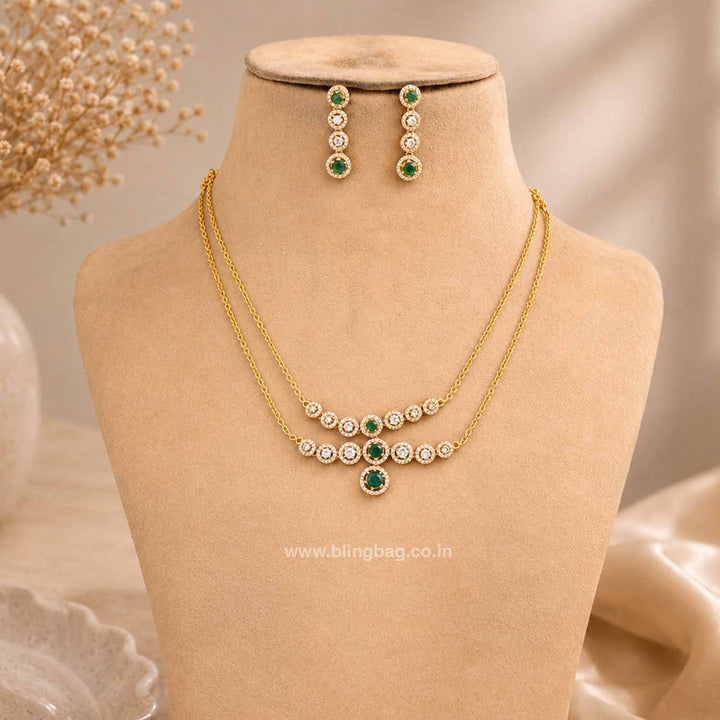 Emerald Utsa Antique Jewellery Set - New Arrival