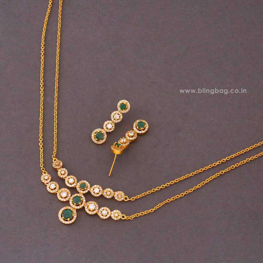 Emerald Utsa Antique Jewellery Set - New Arrival
