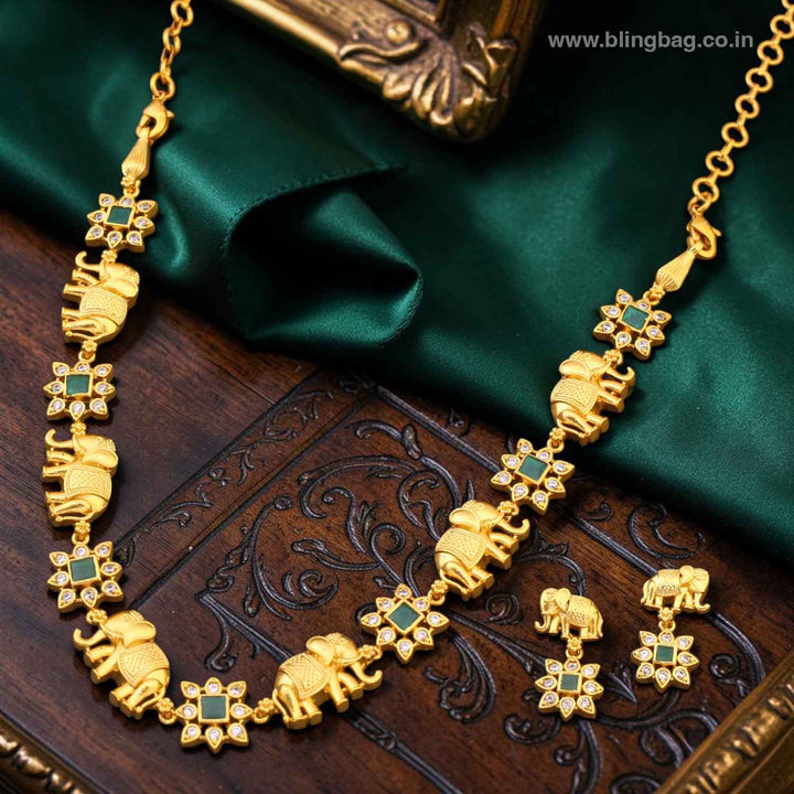 Emerald Vasanta Antique Jewellery Set - New Arrival