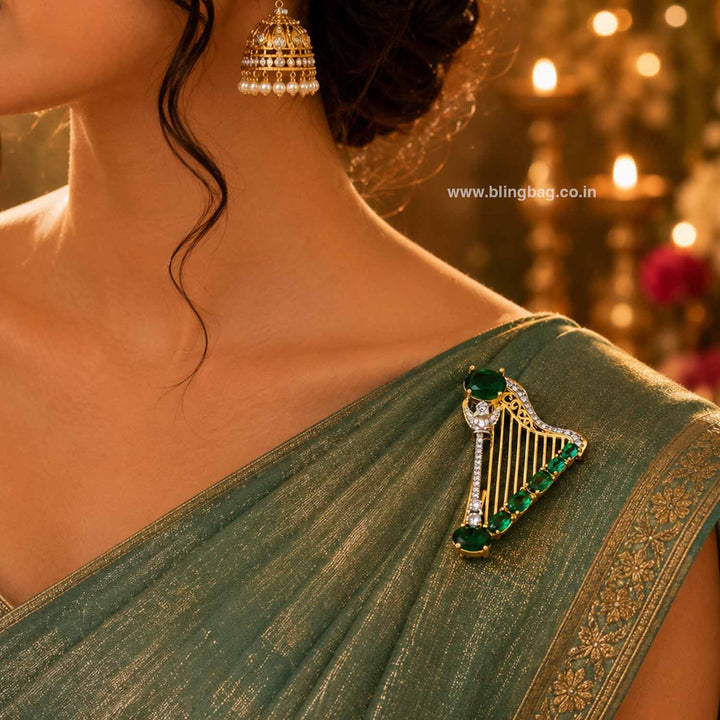 Emerald Vibe Brooch