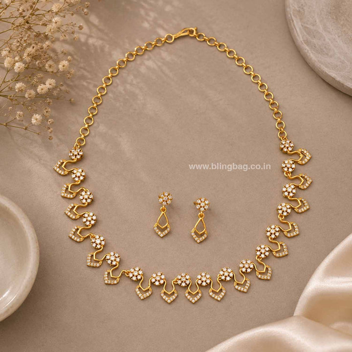 Golden Aketa Antique Jewellery Set - New Arrival