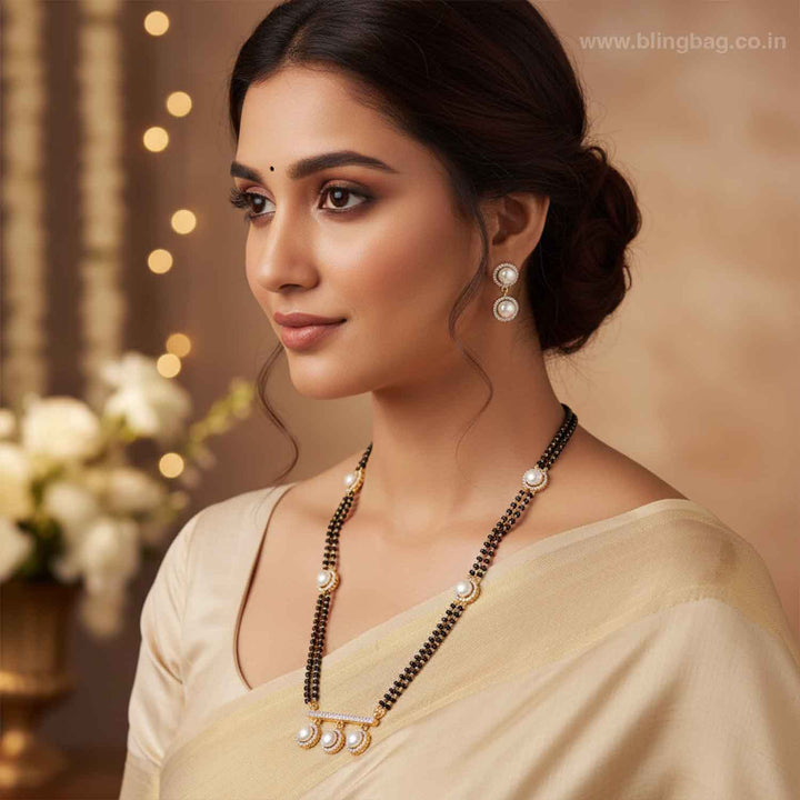 Golden Aruni Mangalsutra Set