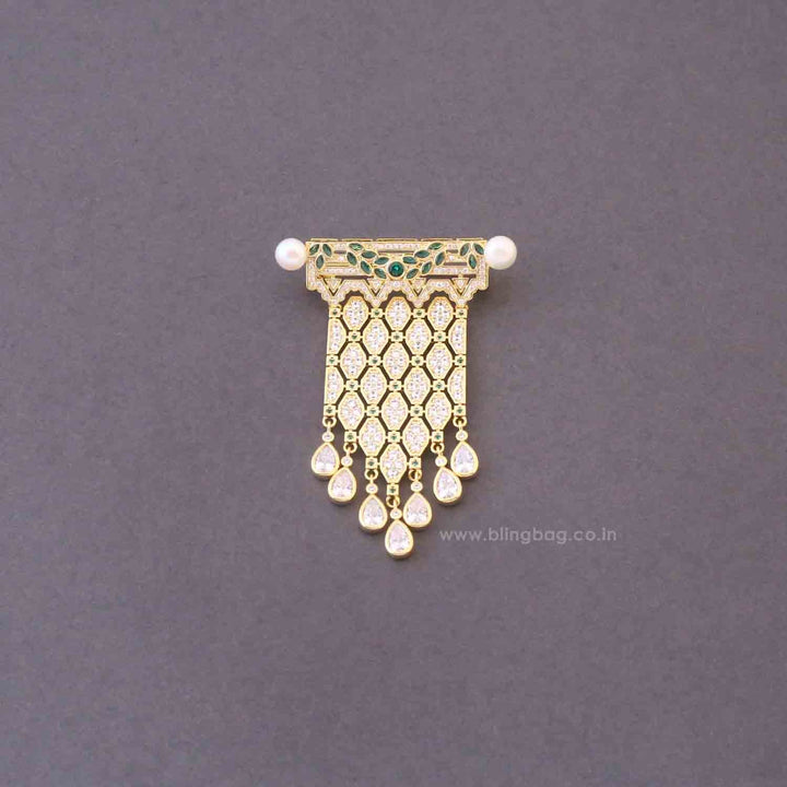 Golden Chandelier Brooch