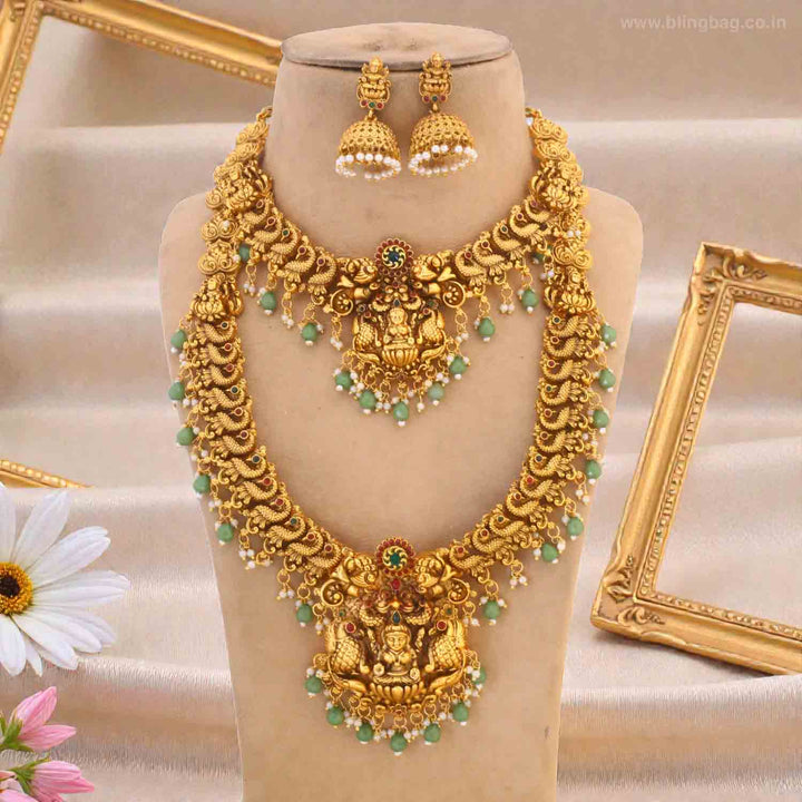 Golden Chandikataa Bridal Temple Jewellery Set - New Arrival