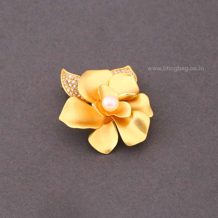Golden Corella Brooch