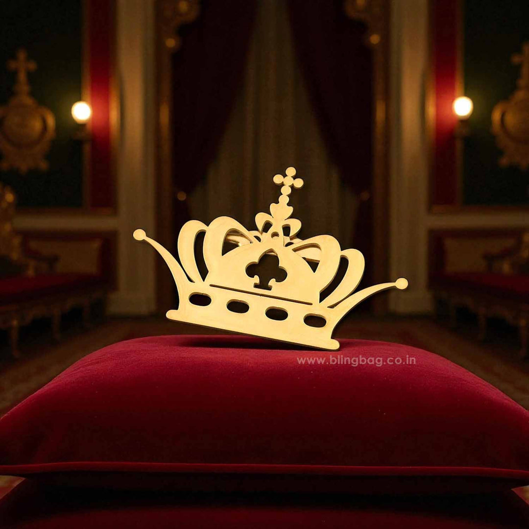 Golden Crown Brooch