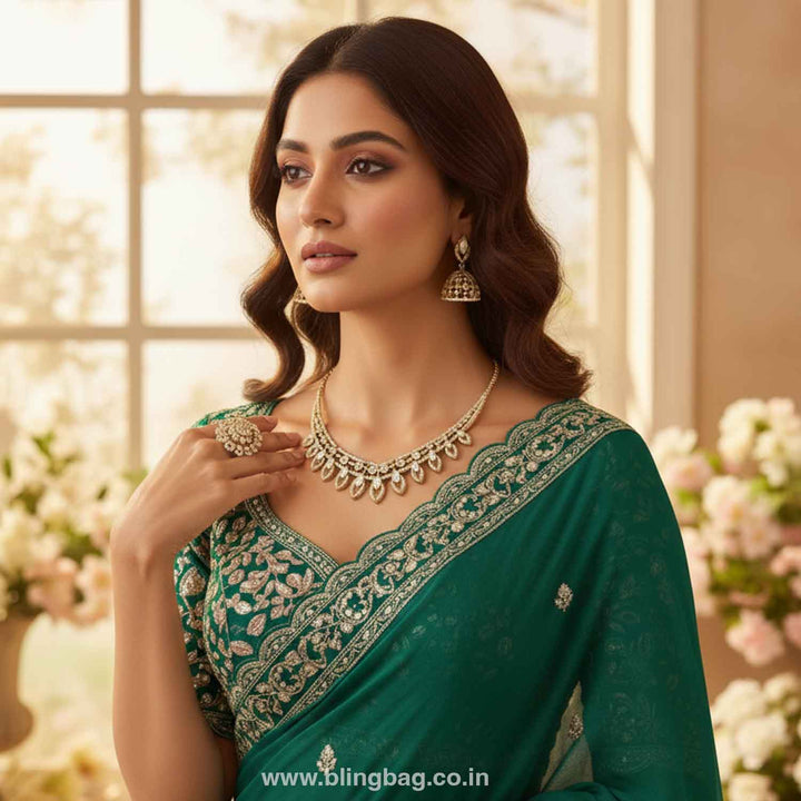 Golden Danielaa Victorian Jewellery Set- New Arrivals