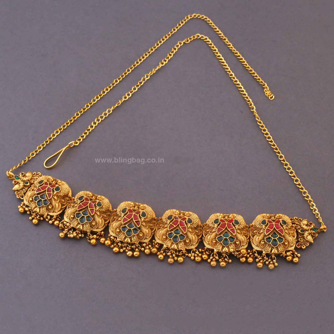 Golden Elakshi Antique Waist Belt