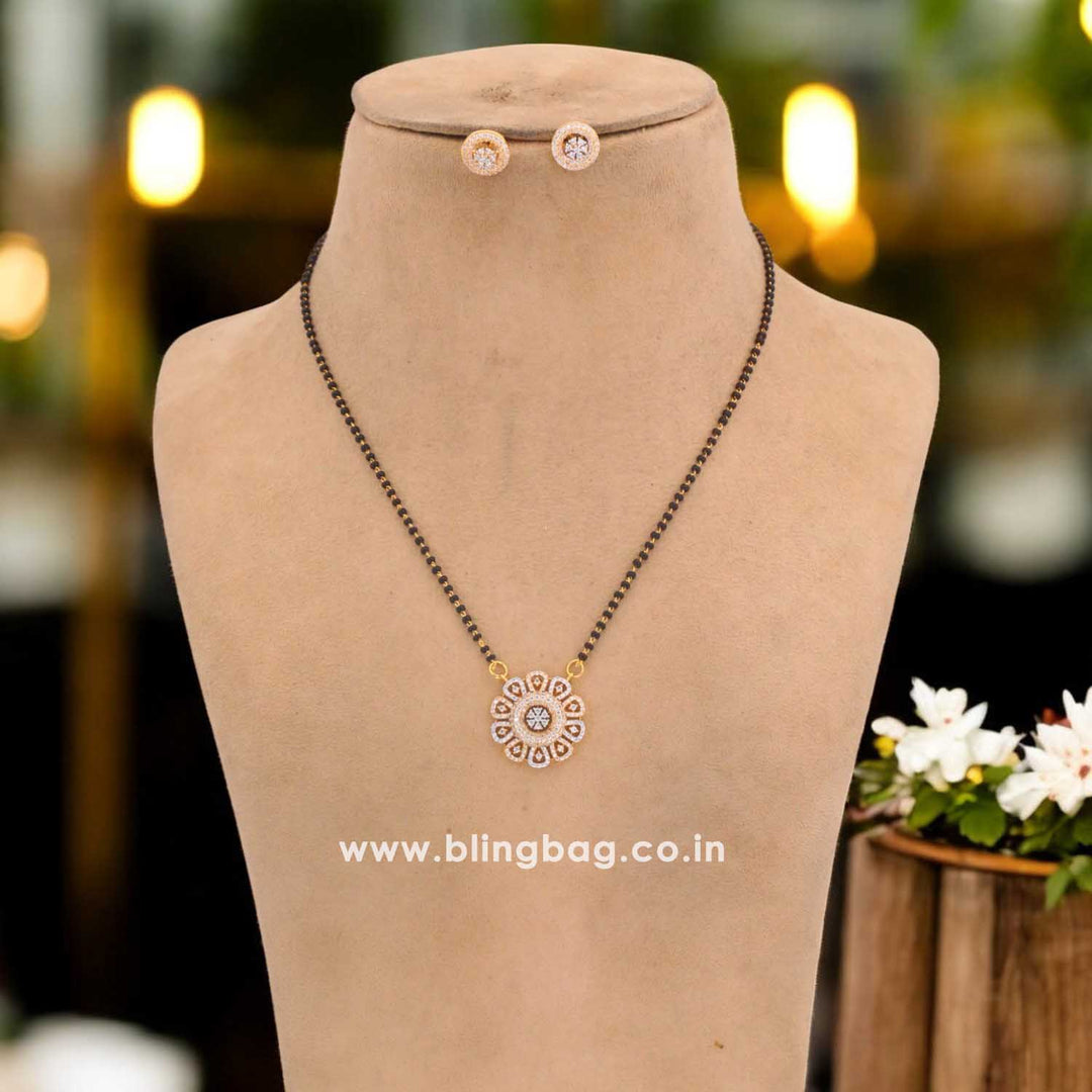 Golden Eleanor Mangalsutra Set