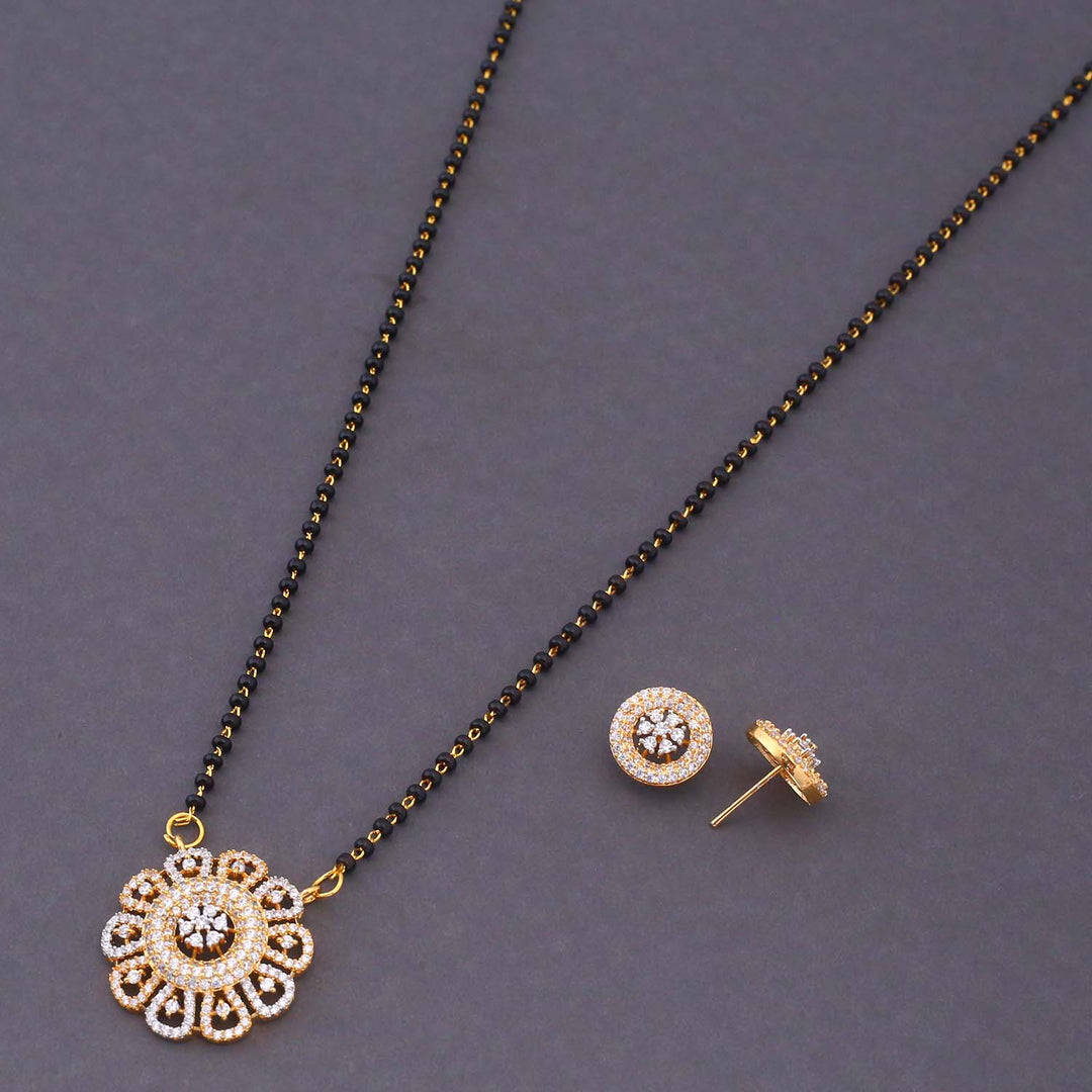 Golden Eleanor Mangalsutra Set