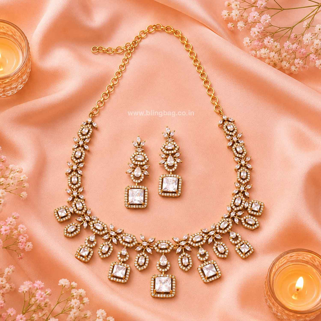 Golden Elisae Victorian Jewellery Set- New Arrivals