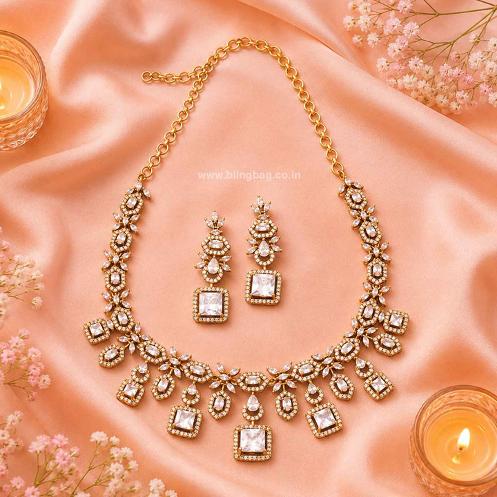 Golden Elisae Victorian Jewellery Set- New Arrivals