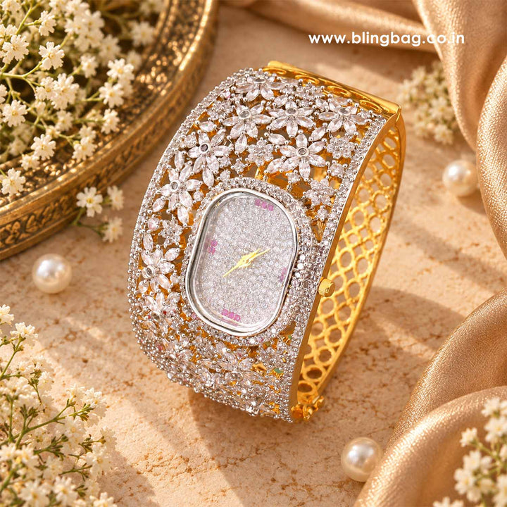 Golden Emmabella Zirconia Watch