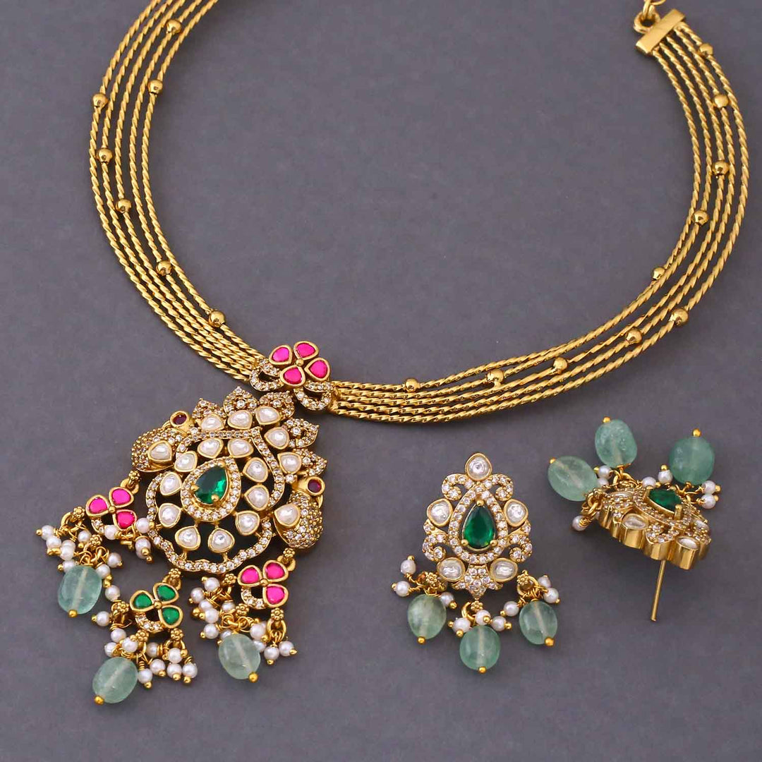 Golden Florenza Victorian Jewellery Set - New Arrival