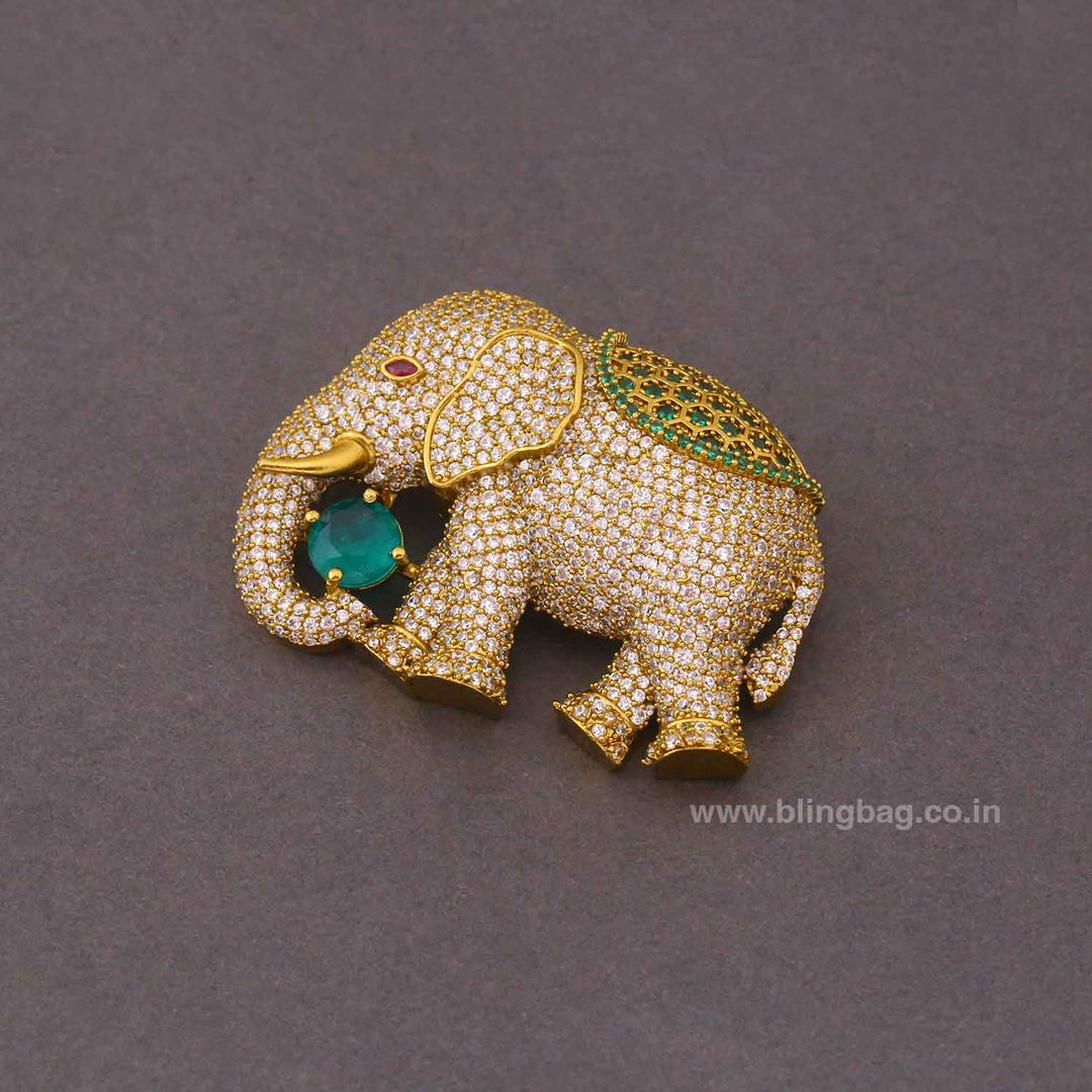 Golden Ganga Victorian Brooch