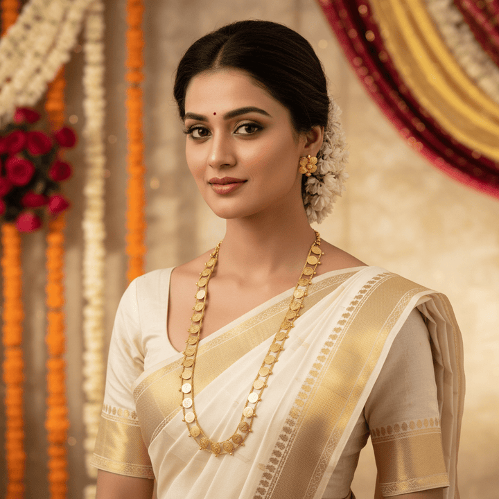 Golden Gauritaa Temple Jewellery Set - New Arrival