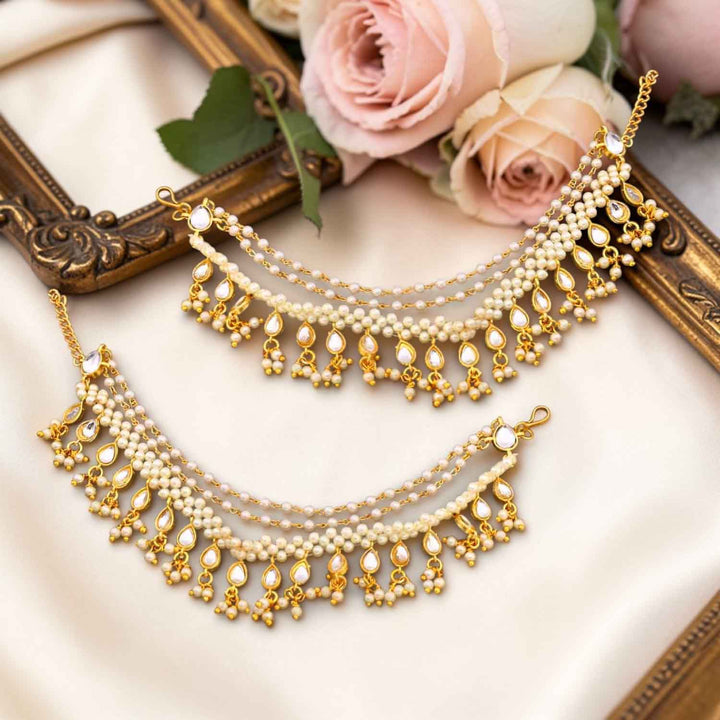Golden Girijai Antique Ear Chain