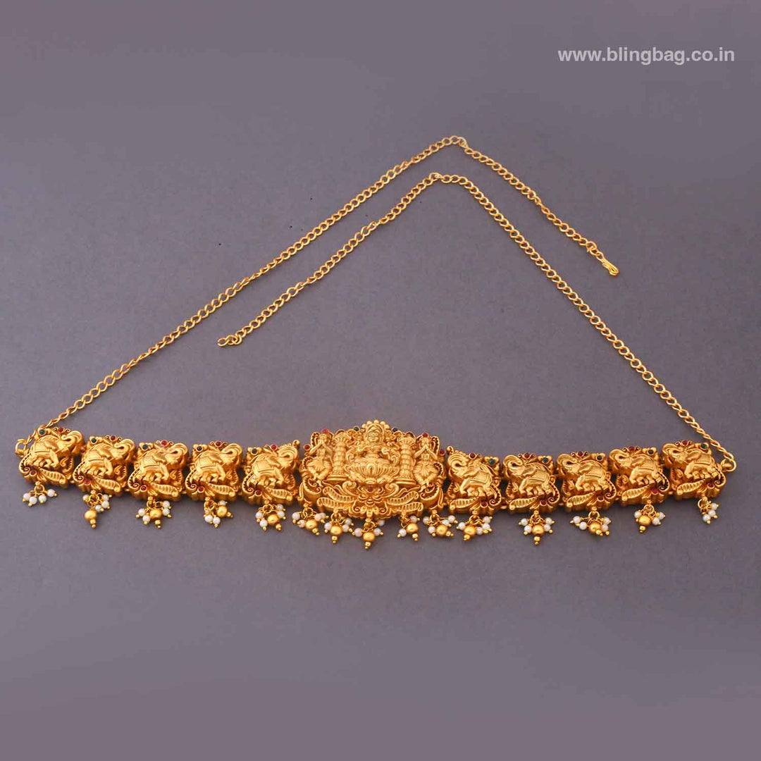 Golden Gridari Temple Waist Belt