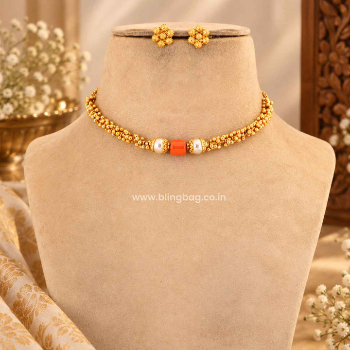 Golden Gulika Antique Jewellery Set- New Arrival