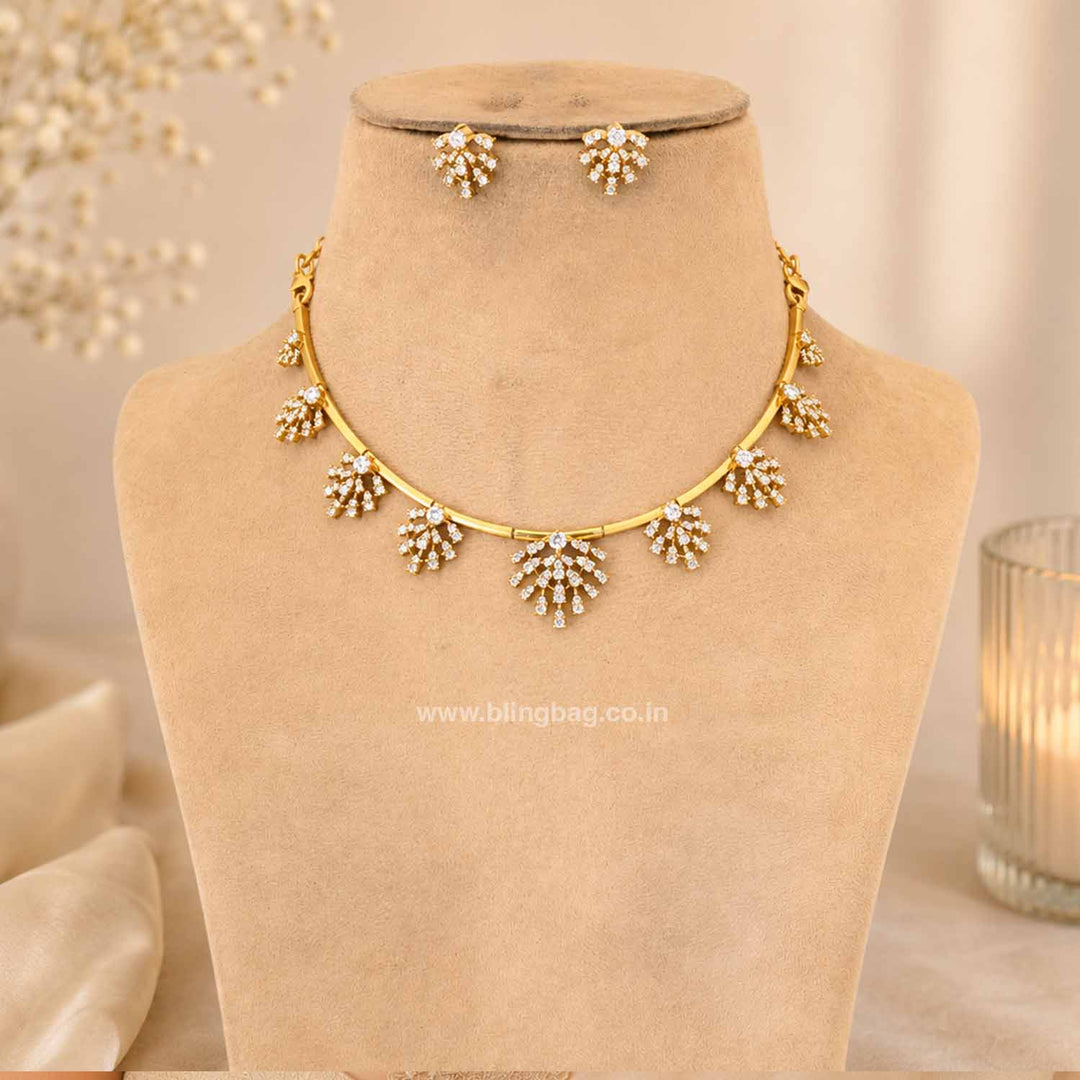 Golden Gunakshi Antique Jewellery Set - New Arrival