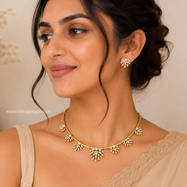 Golden Gunakshi Antique Jewellery Set - New Arrival
