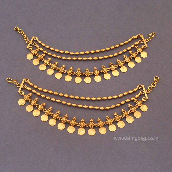 Golden Havina Antique Ear Chain