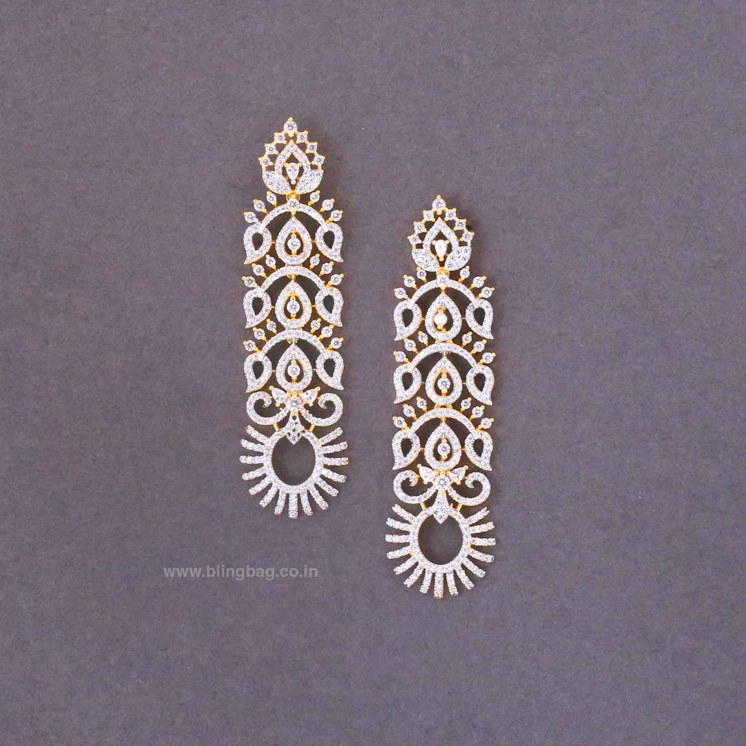 Golden Isabe Zirconia Danglers