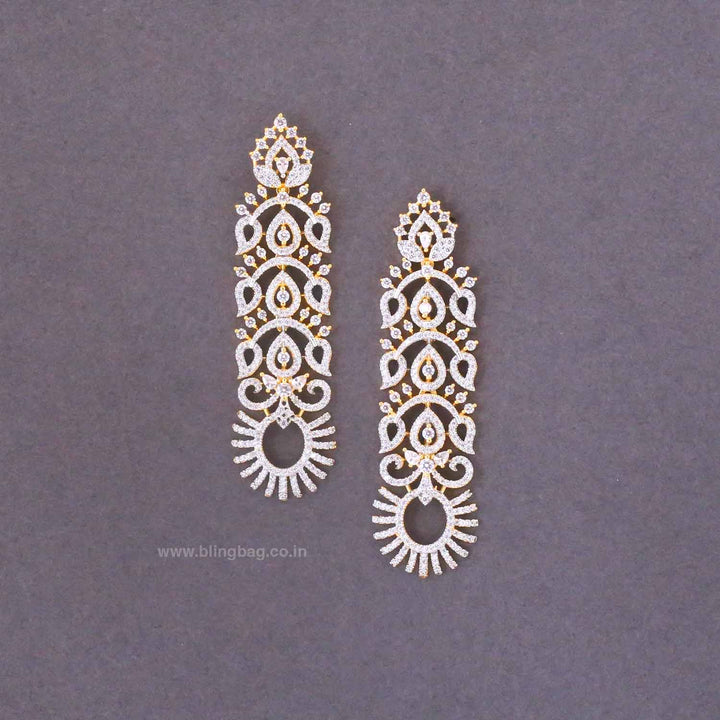 Golden Isabe Zirconia Danglers