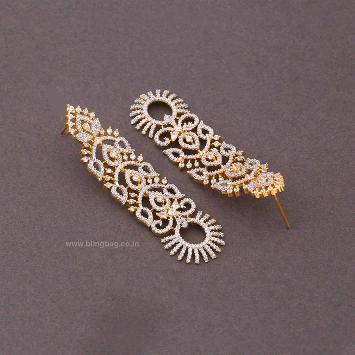Golden Isabe Zirconia Danglers