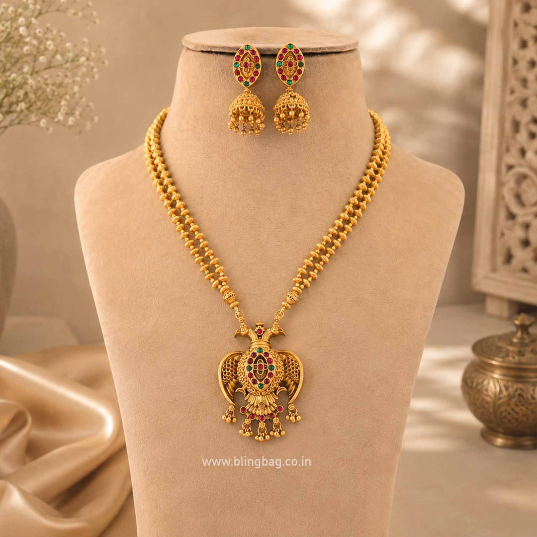 Golden Kalishi Antique Jewellery Set- New Arrival