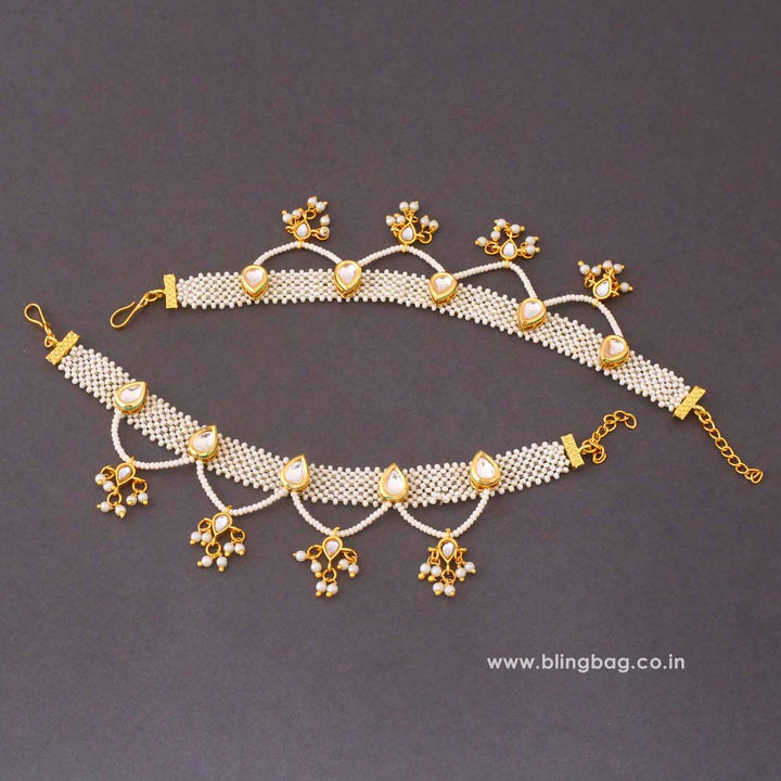 Golden Kaveena Antique Ear Chain