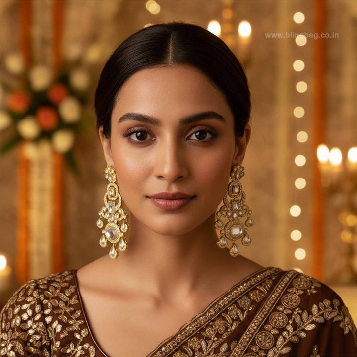 Golden Kavishna Danglers