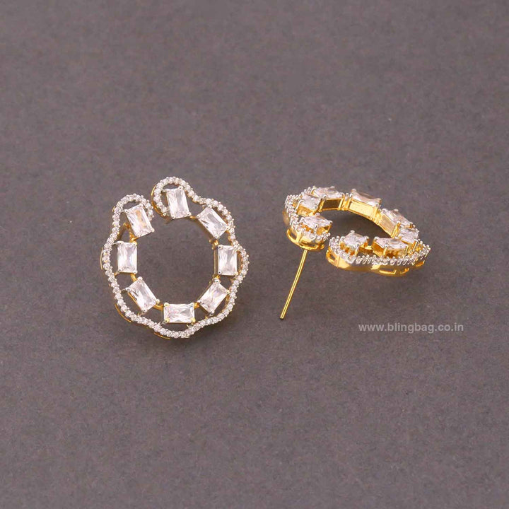 Golden Keiaa Zirconia Studs
