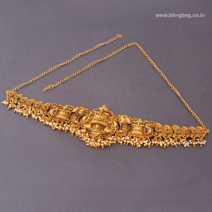 Golden Krishya Temple Waist Belt